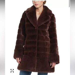 Jones New York Faux Fur Coat
